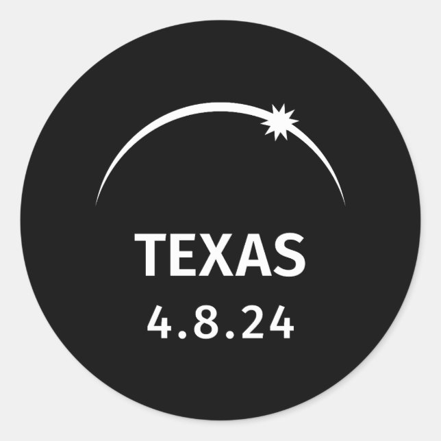 Adesivo 4.8.24 Eclipse Solar Texas (Frente)