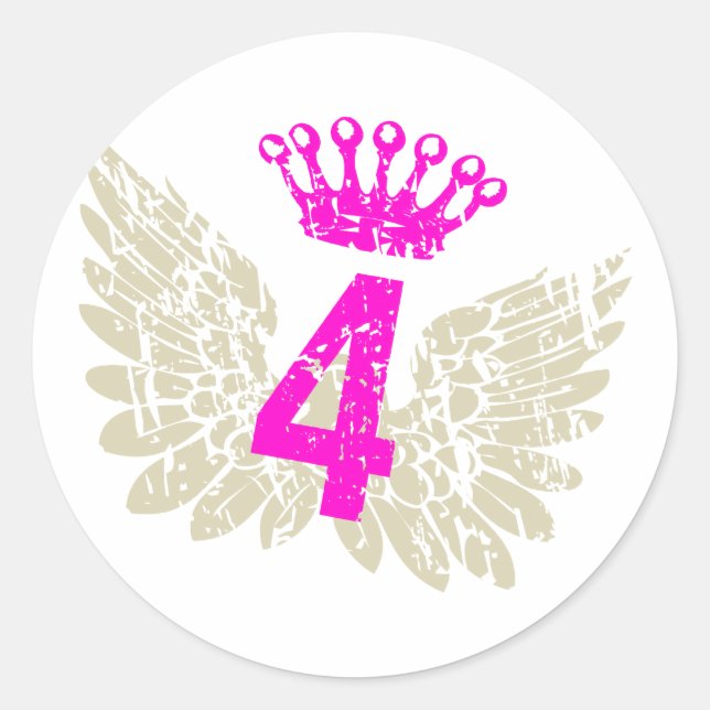 Adesivo 4 Asas de framboesa (Frente)