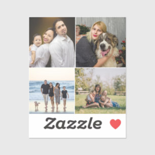 Adesivo 4 Colagem de Fotos Personalizadas da Família