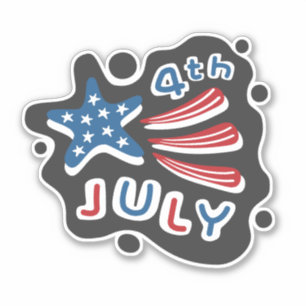 Adesivo 4 de julho