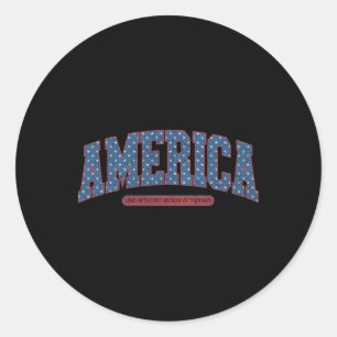 Adesivo 4 de julho América Vintage Retro Patriotic Men Wo