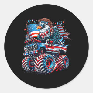 Adesivo 4 De Julho Bandeira Americana Águia Careca Patriót
