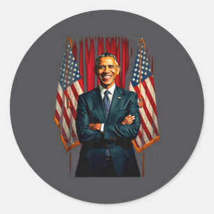 Adesivo 4 De Julho Bandeira Dos EUA 44º Presidente Barack