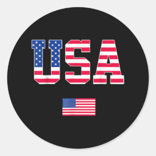 Adesivo 4 de julho Camisa EUA Bandeira Americana Patriótic