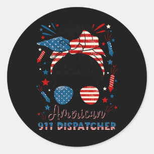 Adesivo 4 De Julho Despachante 911 Bandeira Americana Oper