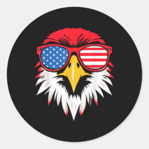Adesivo 4 De Julho Dos Eua Patriótica Eagle American Flag 