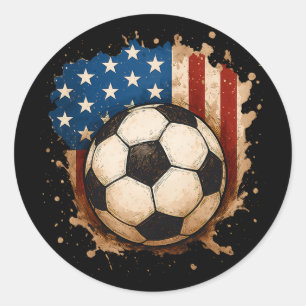 Adesivo 4 De Julho Futebol Patriótico Usa Bandeira America