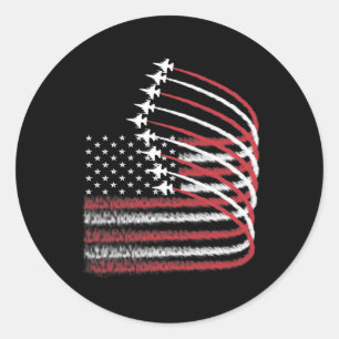 Adesivo 4 De Julho Jet American Flag Patriótico Usa Para M
