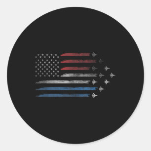 Adesivo 4 De Julho O Cargueiro Patriótico Americano Jets U