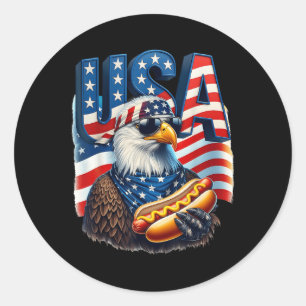 Adesivo 4 De Julho Orgulho Patriótico Águia Balda American