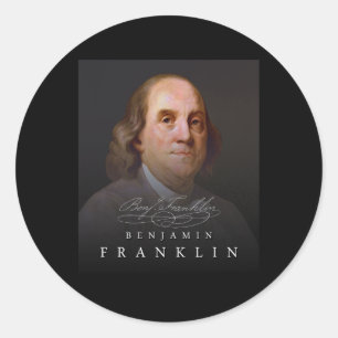 Adesivo 4 de julho Pai fundador Ben Benjamin Franklin Tee
