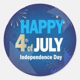 Adesivo 4 de julho Patriótico do Bandeira Americano