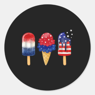 Adesivo 4 De Julho Popsicle American Flag Sumo Patriótico