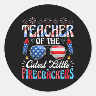 Adesivo 4 De Julho Professor Do Pequeno Firecrack Mais Cut