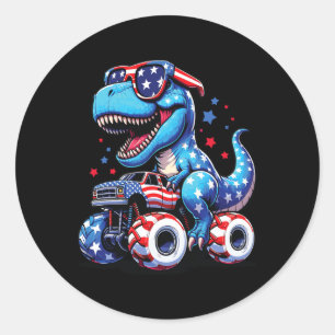 Adesivo 4 De Julho T Rex Dino Trex Dinosaur Monster Truck