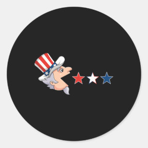 Adesivo 4 de julho Tio Sam American Stars Divertimento Gar