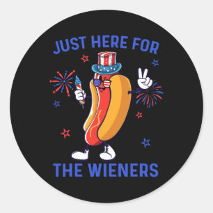 Adesivo 4 De Julho Wieners Eua American Flag Patriótico Me