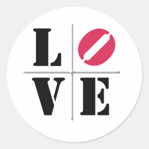 Adesivo 4 Letra Word Love