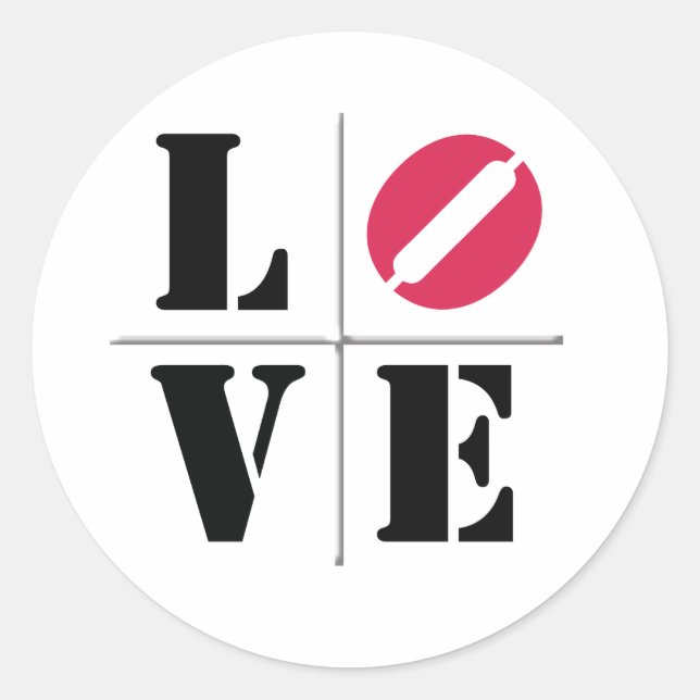 Adesivo 4 Letra Word Love (Frente)