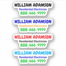 4 Número de Telefone do Eletricista Promocional | 