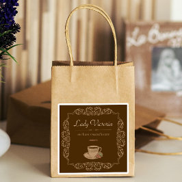 Adesivo 4 pcs Vintage Brown café personalizado