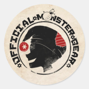 Adesivo 4 pequenos monstros - Logotipo de feriado nigel