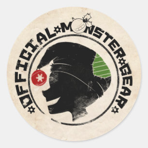 Adesivo 4 pequenos monstros - Logotipo de feriado nigel 2