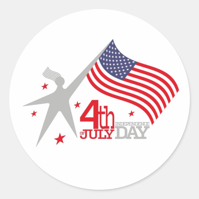 Adesivo 4 th of JULY INDEPENDENCE Day (Frente)