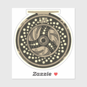 Adesivo 4" Voo Arenque Arenque Pescador