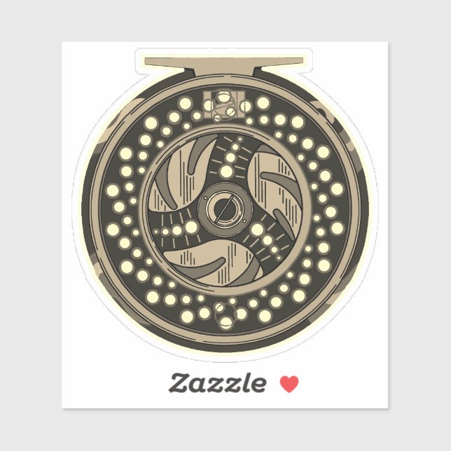 Adesivo 4" Voo Arenque Arenque Pescador (Folha)