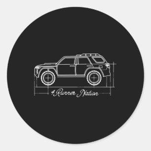 Adesivo 4Runner Nation 5 Gen 4R Blueprint