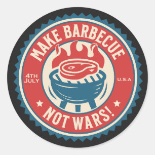 Adesivo 4th of July - Make Barbecue, Not Wars!