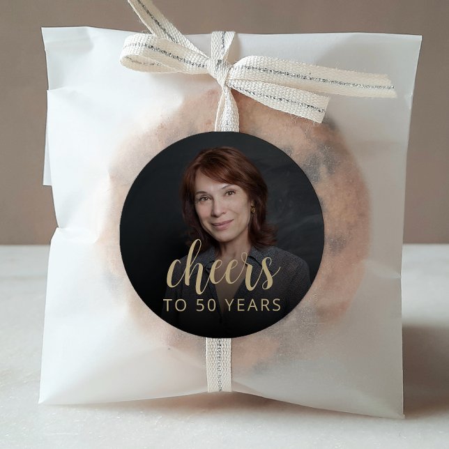 Adesivo 50ª Festa de aniversário de torcida por fotos (Criador carregado)