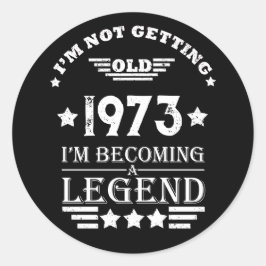 Adesivo 50ª festa de aniversário personalizada