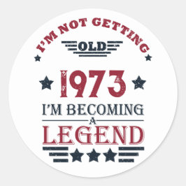 Adesivo 50ª festa de aniversário personalizada