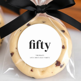 Adesivo 50º aniversário do Black & White