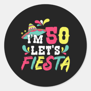 Adesivo 50º aniversário do Partido Mexicano Eu tenho 50 Va