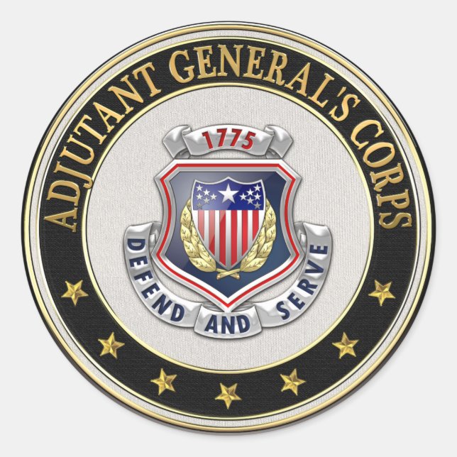 Adesivo [500] AG Corps - Insígnia Regimental [3D] (Frente)