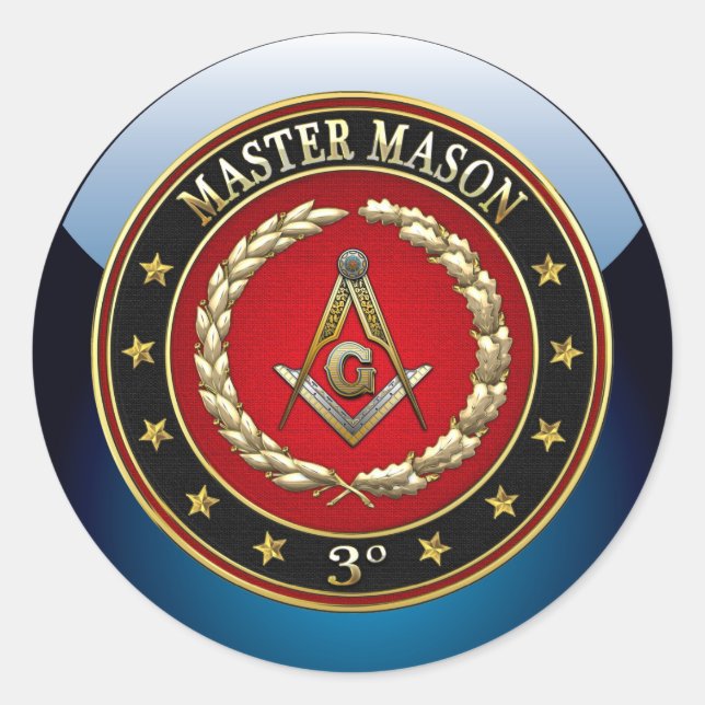 Adesivo [500] Master Mason, 3º Grau [Edição Especial] (Frente)