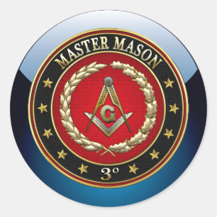 Adesivo [500] Master Mason, 3º Grau [Edição Especial]