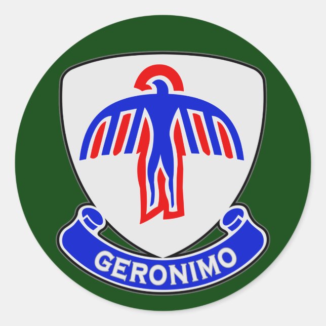 Adesivo 5010Regimento de Infantaria de rua (Airborne) DUI (Frente)