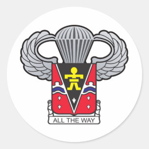 Adesivo 509th Crista transportada por via aérea com asas