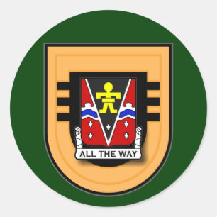 Adesivo 509th Regimento de infantaria - flash do batalhão