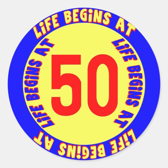Adesivo 50.º Aniversário (Frente)