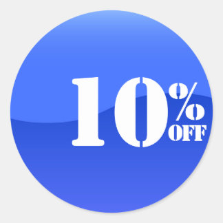 Adesivo 50% 50% DESCONTO Vender Sticker brilhante