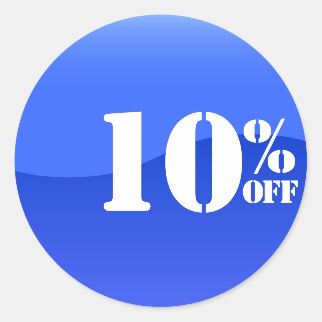 Adesivo 50% 50% DESCONTO Vender Sticker brilhante (Frente)