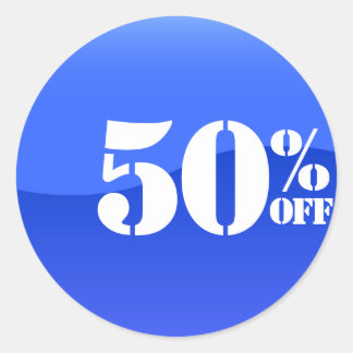 Adesivo 50% 50% OFF Discount Sale Sticker