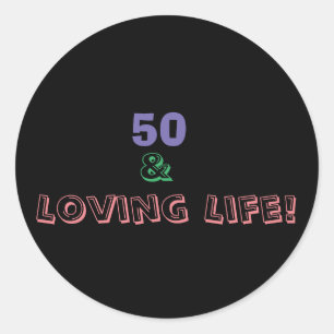 Adesivo 50 & Amando a Vida