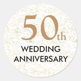 Adesivo 50 anos que Wedding junto a festa de aniversário