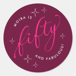 Adesivo 50 e Fabulosa Branca 50, Aniversário